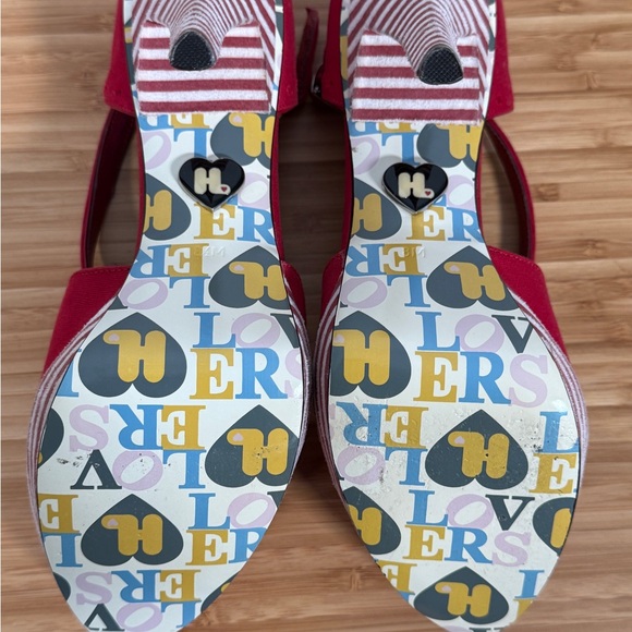 🎀 Harajuku Lovers by Gwen Stefani Heels Pumps 8 1/2 Black/White Y2K Platform - Picture 6 of 7